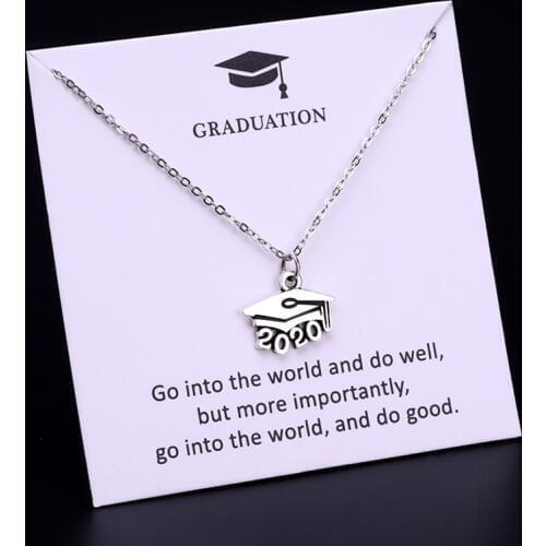 Graduation Gift Graduate Necklace Degree Diploma Senior Choker Necklaces School Leavers 2019 2020 Women Jewelry