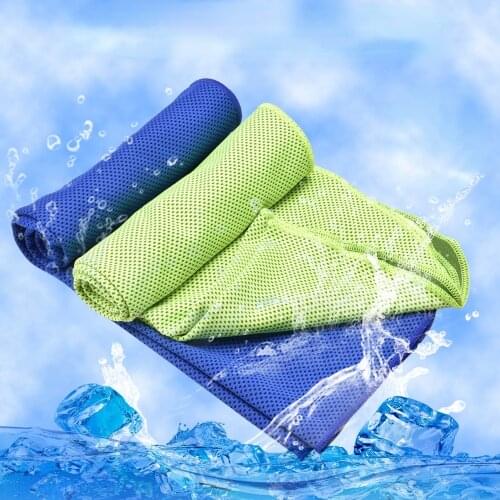 Drop Ship Yoga Quick-drying Cold Towel Outdoor Cooling Artifact Custom Cold Towel Sports Ice Towel Fo Running Pilates Gym Home