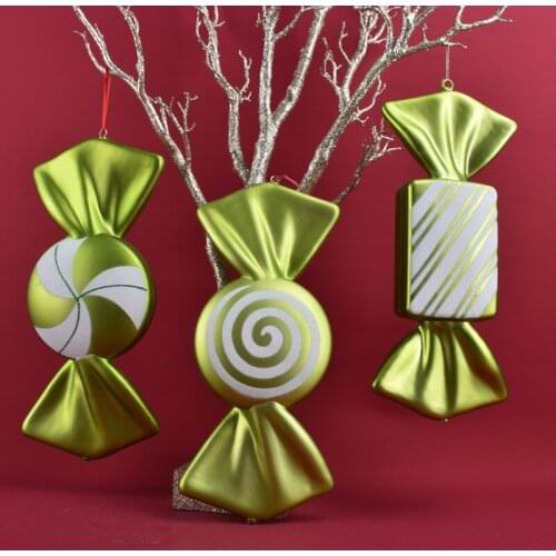 Festival decorations grass green 40CM Christmas candy props decoration photography stage scene layout painted candy