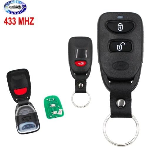 2+1 Buttons Remote Key 3 Buttons Key Control 433MHZ for Hyundai Tuscon Sonata 2005-2011