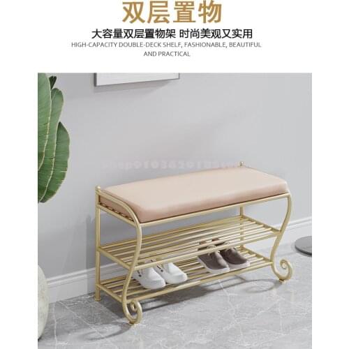Scandinavian Luxury Enter The House To Change Shoes And Stools, Soft Bag At The Door, Cushion At The Door, Shoe Rack, Bed End