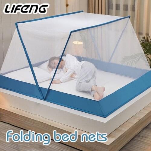 Foldable Bottomless Mosquito Net Portable Anti-mosquito net window Tent Folding bed Bed canopy on the bed mosquito net baby bed