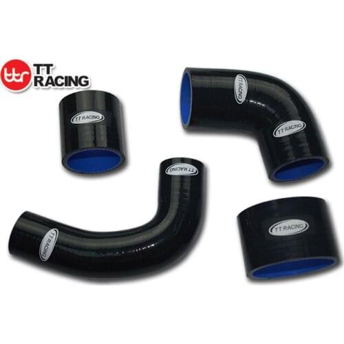 TT1865BK - Silicone Intercooler Turbo Boost Hose Kit - Subaru GC8 EJ20 STI Ver 3-4 Black