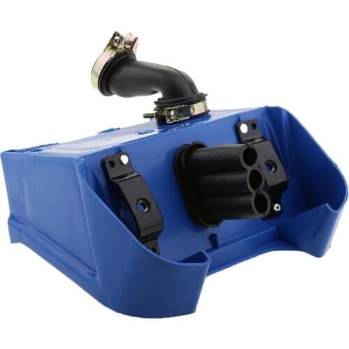 Air Filter Cleaner Box Housing Assembly for Yamaha PW80 PV80 Dirt Bike (Blue)