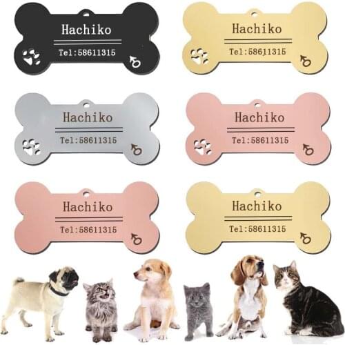 YVYOOPersonalized engraving of cat and dog pet ID tags, dog accessories, anti-lost collars, pendants, pet name collars