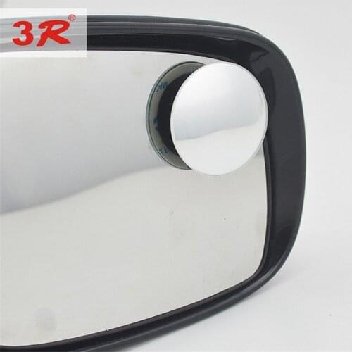 2pcs 360 Degree Rotate Car Rearview Mirror High-definition Round Mirrors Glass Wide-angle Rearview Auxiliary Blind Spot Mirror