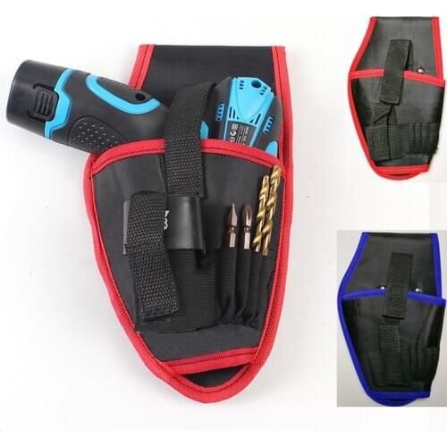 1pc Multifunctional 12v Rechargeable Drill Waist Bag Electric Waist Belt Tool Pouch Bag Wrench Hammer Screwdriver Tool Set Pouch