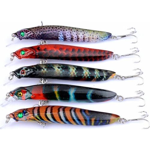 1PCS Hot fishing lure minnow quality professional bait 7.2g/10cm swim bait jointed bait equipped black or white hook
