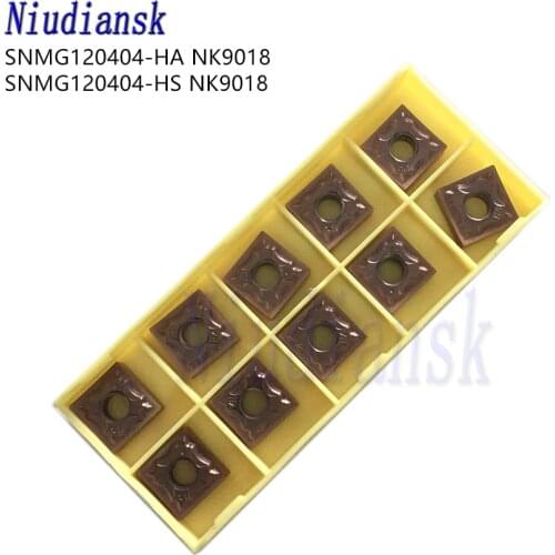 10 Pcs SNMG120404 MA NK9018 SNMG120408 MA NK9018 High Quality Carbide Insert CNC lathe tool Turning Insert Stainless Steel Tool