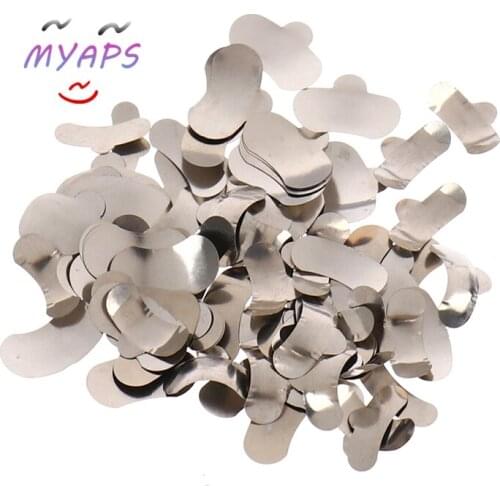 100pcs/set Dental Matrix Sectional Contoured Metal Matrices Bands Dental Matrix Rings Full Teeth Replacement Dentsit Oral Care