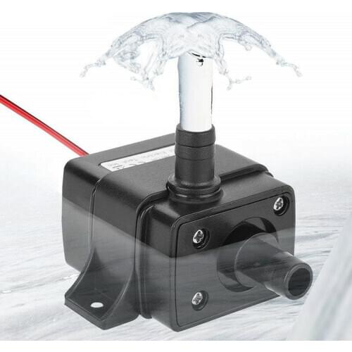 12V 240L/H Ultra Quiet Solar Water Pump Brushless Motor Submersible Pool Pump Dual use of water 3mHigh range 30000 hours Shippin