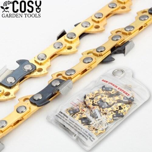 16In 59 Drive Links Chainsaw Chain Bar Pitch 3/8" Blade Wood Cutting Chain saw High Toughness Replacement Parts