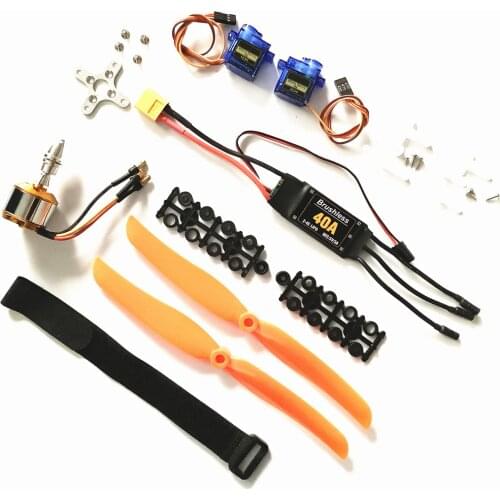 A2212 2212 1400KV 2200KV Brushless Motor 30A 40A ESC 6035 8060 Propeller SG90 9G Micro Servo for RC Fixed Wing Plane Helicopter