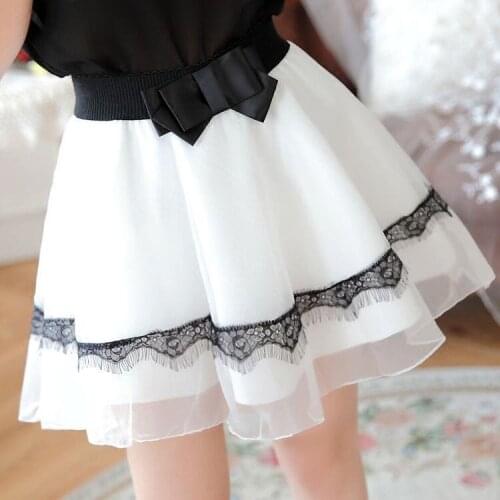 White lace gauze skirt skirt womens spring and summer trousers skirt elastic waist tutu high waist mesh bottom skirt skirt
