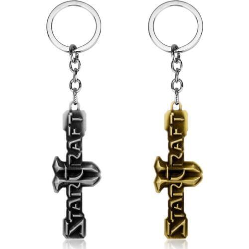Starcraft Keychain letter logo Metal Key Chain Key Holder Jewelry Theme H15