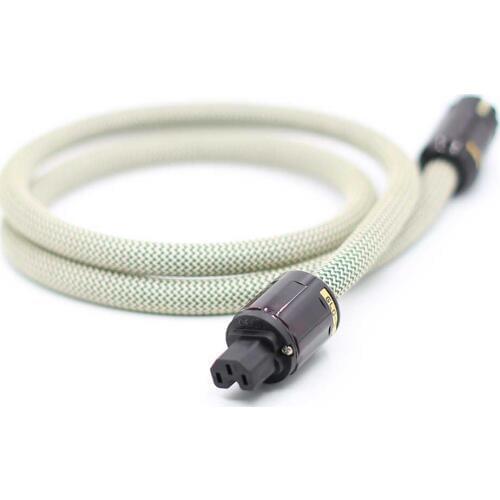 OFC Silver plated AC Power cable, EU Power Wire cable, EU Gold Plated P-079E plug connector extension cable