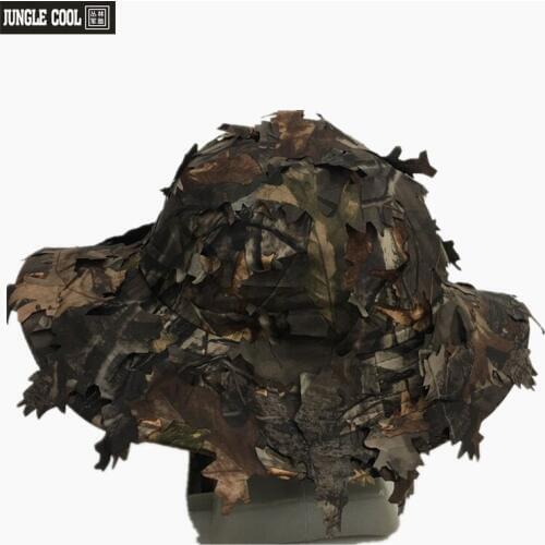 Outdoor Camouflage Cap CS Camouflage Cap Hunting Army Leaf Bionic Benny Round Cap Bucket Hat