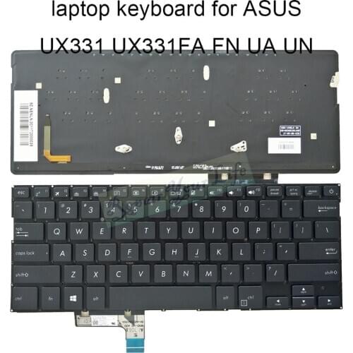 Backlit keyboard UX331 Replacement keyboards for ASUS zenbook UX331FN UX331U UX 331 UN FA US English black laptop Screw set sale