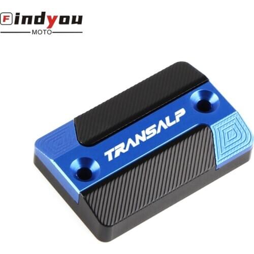 For HONDA TRANSALP700 TRANSALP 600 650 700 XLV Motorcycle CNC Aluminum High quality front brake fluid reservoir tank cap cover