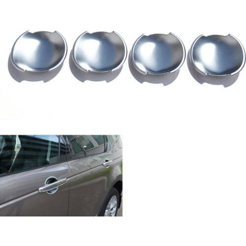 Matt Side Door Handle Bowl Covers Trim Bezel 4pcs Sequined Decoration For 2015 2016 Land Rover Discovery Sport Car Styling