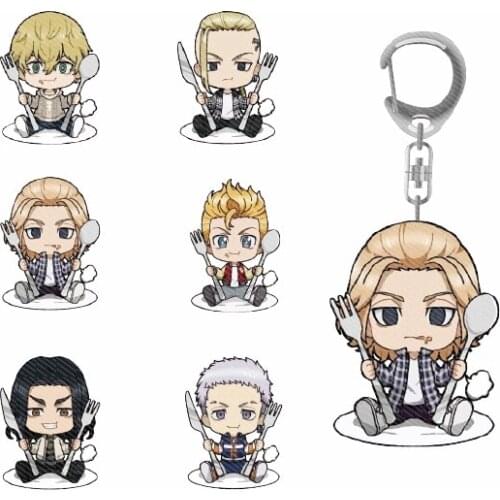 Anime Tokyo Revengers Cute Double Sided Acrylic Keychain Sano Manjiro Hanagaki Budo Accessories