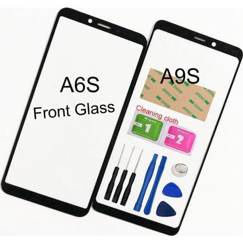Mobile Front Panel Glass For Samsung Galaxy A9S A6S Front Glass (No Touch Screen Digitizer Panel ) Outer Glass Cover
