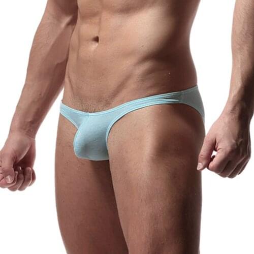 Sexy Men Briefs Gay Underwear Men Panties Man Sexy Low Waist U Convex Penis Pocket Brief Bikini Hombre Jockstrap Promotion Sale