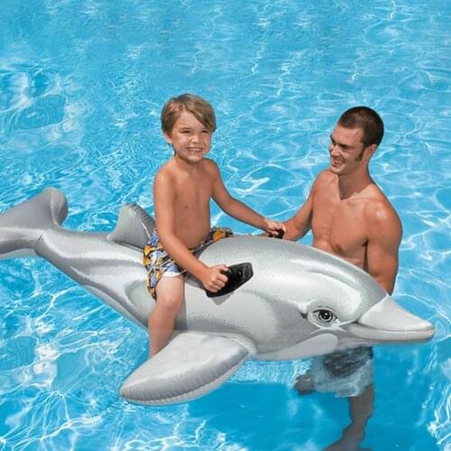 Dolphin Pool Float Inflatable Children Summer Pool Raft Toys Summer Vocation Kids Inflatable Games Dolphine Swimming Pool