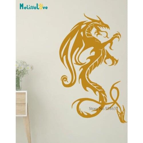 Dragon Wall Sticker Mysterious Oriental Dragon Living Room Bedroom Home Decor Waterproof Removable Vinyl Wallpaper Poster BB783