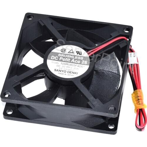 Genuine New 109R0805F4D01 DC5V 0.25A 2-Pin Square Cooling Fan