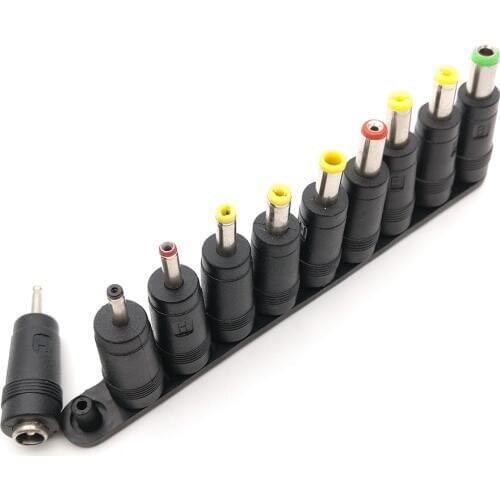 Wholesale High-quality DC Power Jack 5.5 x 2.1mm Female To 6.0 4.8 4.0 3.5 3.0 2.5 1.7 1.1 0.7Male Plug 10pcs/lot