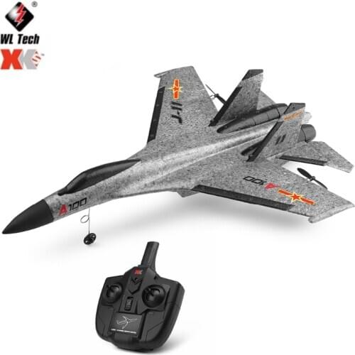 Original Wltoys XK A100 2.4G 340mm 3CH RC Airplane Fixed Wing Plane Aircraft Outdoor Toys For Teenagers