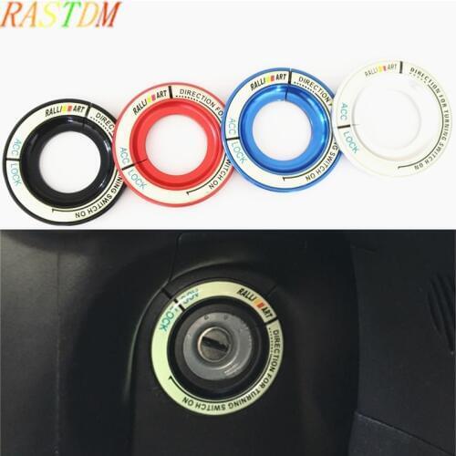 Car Ignition Switch Keyhole Luminous Decoration Ring Cover Sticker Ralli ART For Mitsubishi Lancer/ASX/Outlander Car Accessories
