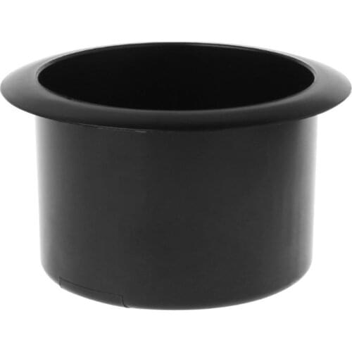 Plastic Black Insert Cup Holder Drink Bottle Placing Rack For Car Marine Boat RV Truck Office Sofa