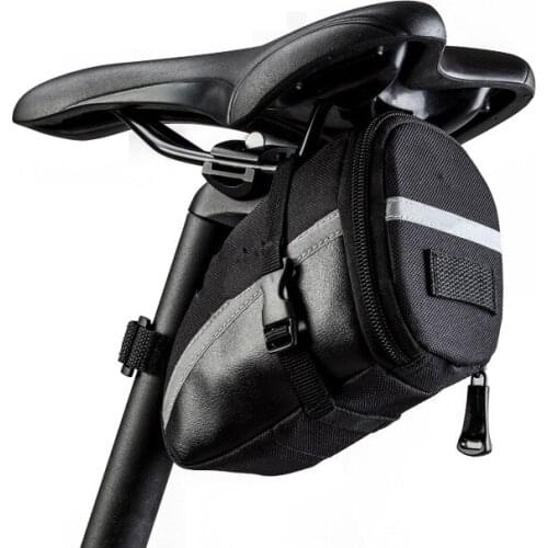 Portable Bicycle Saddle Bag Reflective Shockproof Cycling Bike Tube Rear Tail Seatpost Bag Bike Accessories