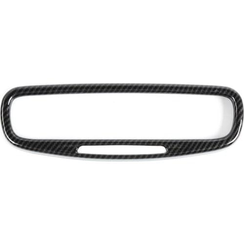 Rearview Mirror Frame Cover Trim ABS Carbon Fiber for Dodge Durango 2011-2020 Interior Accessories