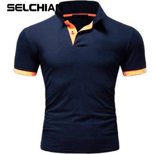 SELCHIAN Short Sleeve Polos For Men