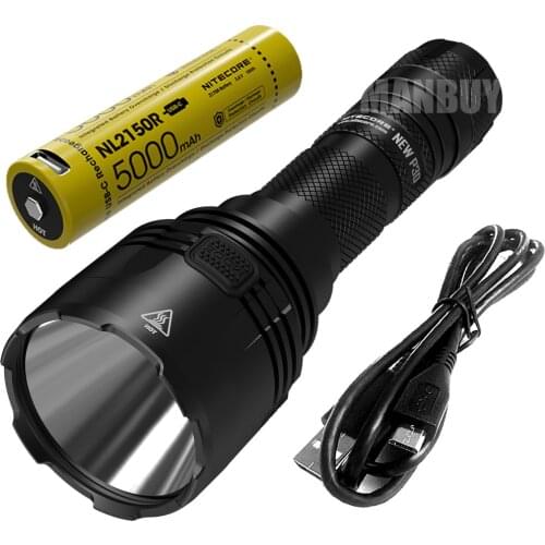 Discount NITECORE NEW P30 with NL2150R 5000mAh USB-C Rechargeable Battery 1000 Lumens LED Outdoor Hunting Flashlight Waterproof