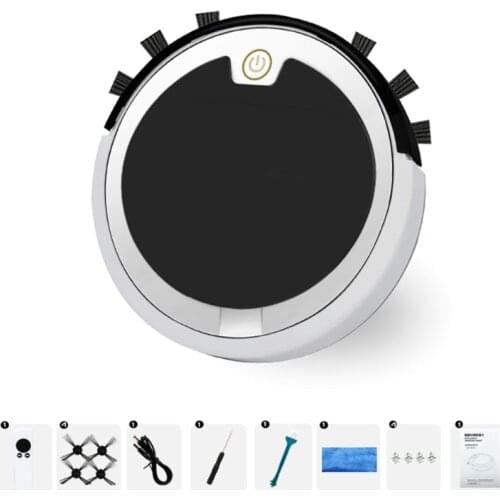 Super Slim Robotic Vacuum Cleaner 1.57'' Smart Chips Touch Contol Ideal For Cleaning Pet Hair Biscuit Crumbs Cereal Dust