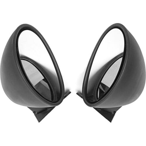 Universal 2Pcs/Set White Car Front Left Right Door Side Mirror Rearview Wing Mirror Vintage Style