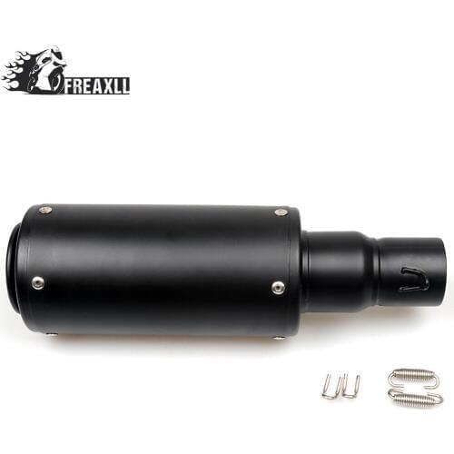 Universal 36-51MM Motorcycle Exhaust Pipe With Muffler Moto Bike Pot Escape For Honda CB 1000 R CBR 600 RR Hornet 600 shadow BMW