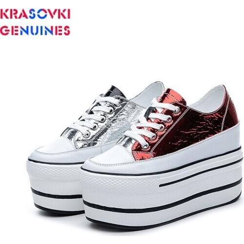 Krasovki Single Shoes Womens 2020 Fashion Double Purpose White Shoes Platform Spring Thick Bottom Breathable Women Casual Shoes