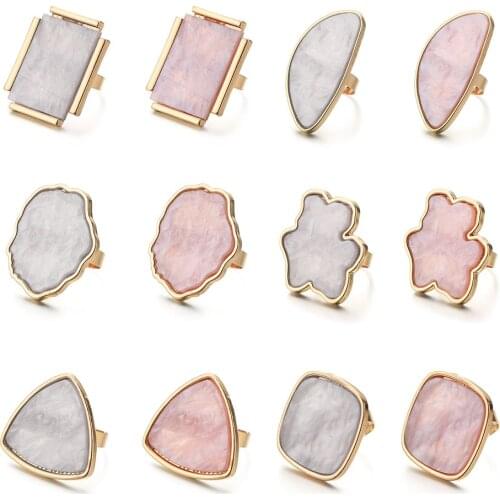 1Pc Resin Stone Nail Art Palette Finger Ring False Nails Tips Drawing Color Mixing Display DIY Manicure Polish Gel Palette Tool