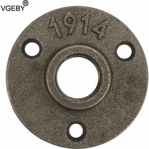 10pcs 3 Holes 65mm DN15 Flange Pipe Base Thread Floor Flange Iron Cast Flange Base Fittings Cast Iron/Aluminum Alloy