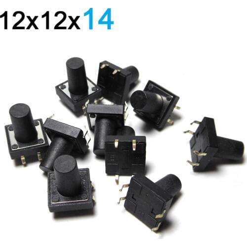 12*12*14 MM Light Touch Switch 4 Foot Micro-action Push Button Switch 12x12x14 Mm Copper Foot Joying Liang