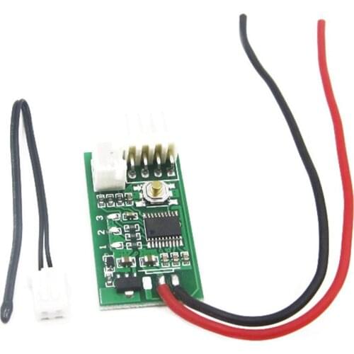 12V PWM Four-wire CPU Fan DC Motor Speed Temperature Controller Speed Control Switch 10CM Small Black Head Probe