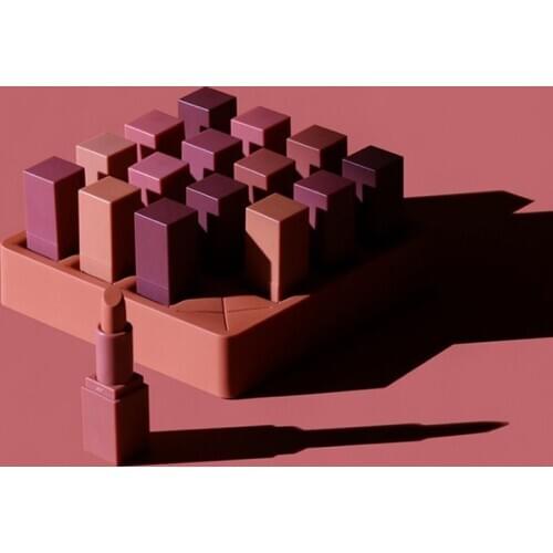 16 lipstick storage boxes silicone makeup dresser romantic lipstick makeup finishing box