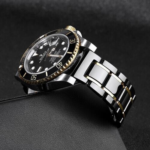 20mm 22mm ceramic watch band For rolex series watch man bracelet strap quick release adjustable size for big hands wrists