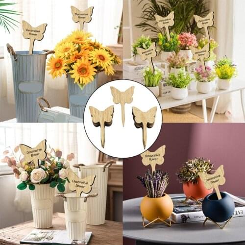30pcs Butterfly Shape Plant Labels Garden Markers Classification Writing Plate Board for Nursery Pots Seedling Mark Tools