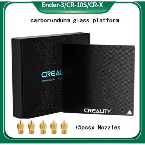 3D Printer Heated Bed Build Surface Tempered Glass Plate 235*235mm For Ender-3/Ender-3 Pro/Ender-3 V2/CR-X/CR-10